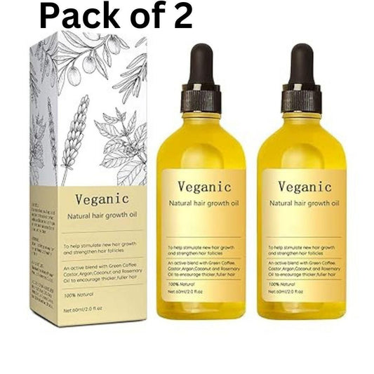 Vegan Natural Hair Growth Oil Buy One Get One Free